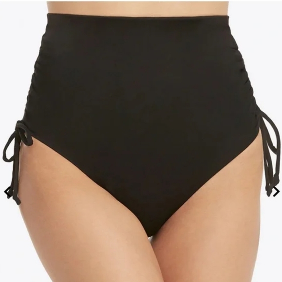 SPANX Swim Spanx High Waisted Adustable Sinch Ruche Swim Suit